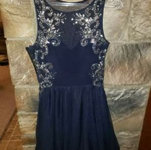 Gorgeous Navy Blue Homecoming/prom Dress Size 0